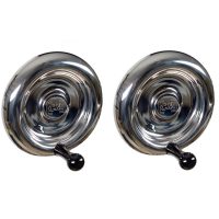 Stainless Steel Wheel Set for Alpha Wheels Silver CineMilled
