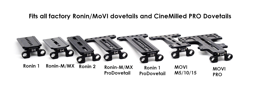 Ronin & MōVI Rod Support for Dovetails | CineMilled